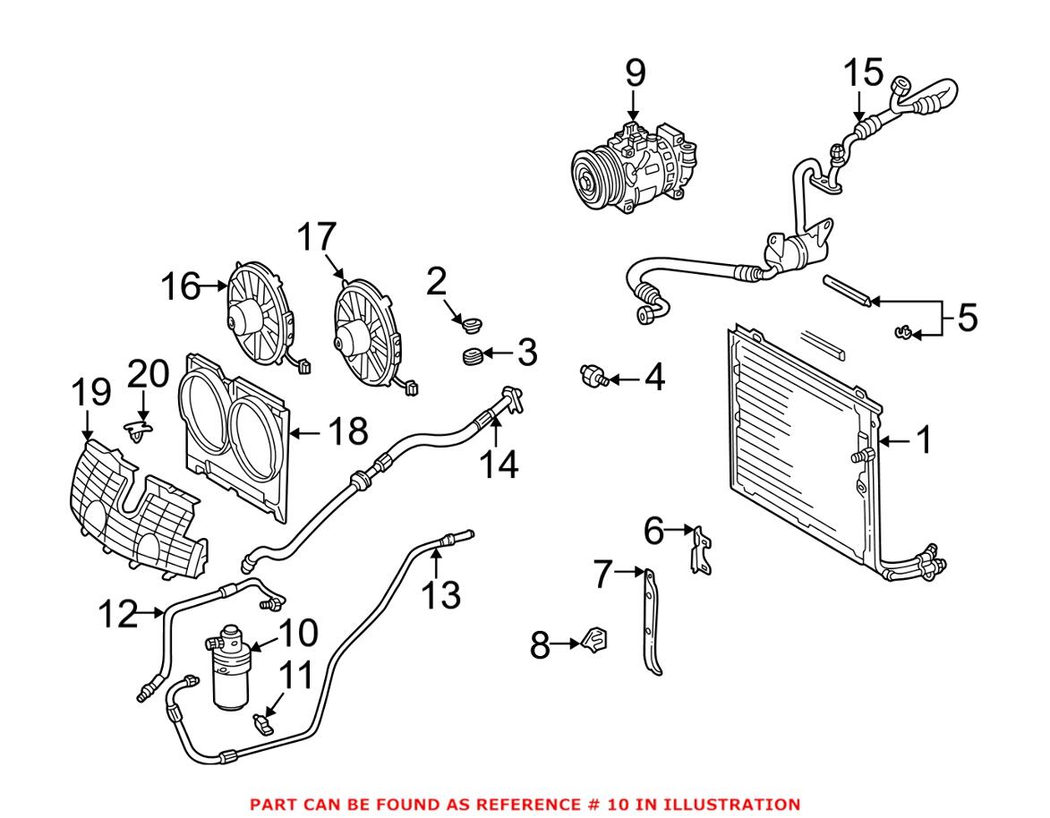 Mercedes A/C Receiver Drier 2028300083